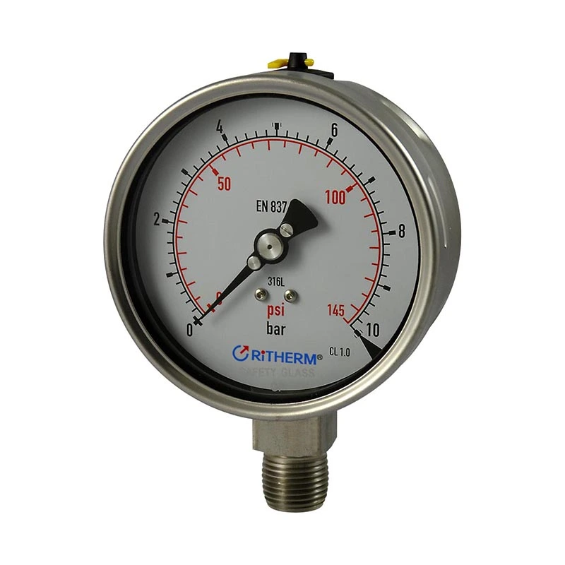 Μανόμετρος πίεσης από συγκολλημένο λέιζερ από ανοξείδωτο χάλυβα